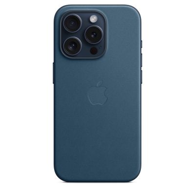Накладка Apple FineWoven Case с MagSafe для iPhone 15 Pro Max, синий