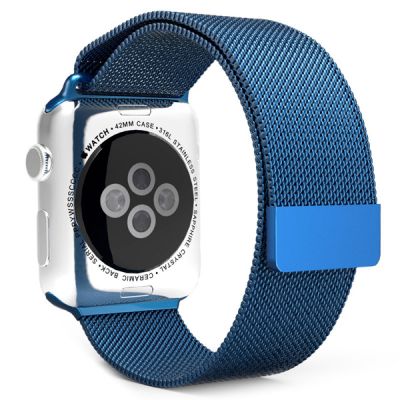 Ремешок Миланский Mokka Milanese Loop Midnight Blue для Apple Watch 42/44/45 мм