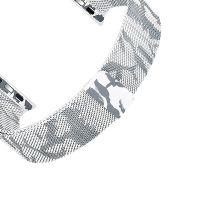 Ремешок Миланский Mokka Milanese Khaki для Apple Watch 42/44/45 мм (белый)