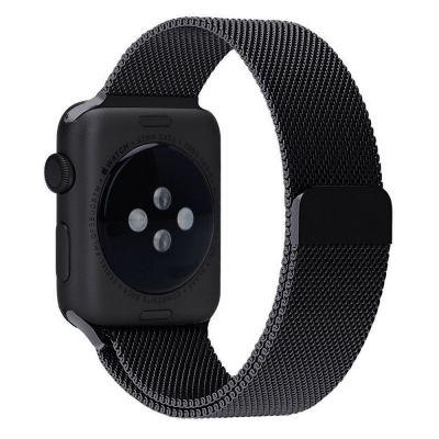 Ремешок Миланский Mokka Milanese Loop Space Black для Apple Watch 42/44/45 мм