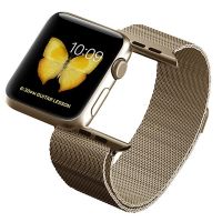 Ремешок Миланский Mokka Milanese Loop Gold для Apple Watch 42/44/45 мм