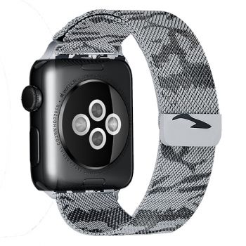 Ремешок Миланский Mokka Milanese Khaki для Apple Watch 42/44/45 мм (серый)