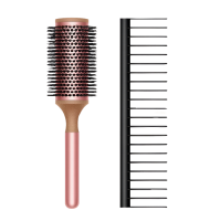 Расческа-брашинг Dyson Round Brush + Detangling Comb, Pale Rose/Black