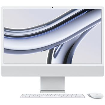 Apple iMac 24" Retina 4,5K, M3 (8C CPU, 10C GPU, 2023), 24 ГБ, 2 ТБ SSD, серебристый