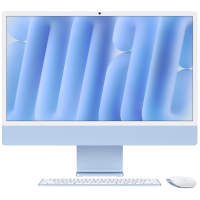  Apple iMac 24" Retina 4,5K, M4 (10C CPU, 10C GPU, 2024), 16 ГБ, 256 ГБ SSD, Нано-текстурное стекло, синий