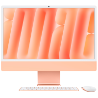  Apple iMac 24" Retina 4,5K, M4 (10C CPU, 10C GPU, 2024), 16 ГБ, 1 ТБ SSD, Оранжевый