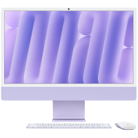  Apple iMac 24" Retina 4,5K, M4 (10C CPU, 10C GPU, 2024), 16 ГБ, 256 ГБ SSD, Нано-текстурное стекло, Фиолетовый 