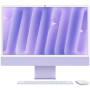  Apple iMac 24" Retina 4,5K, M4 (10C CPU, 10C GPU, 2024), 16 ГБ, 256 ГБ SSD, Нано-текстурное стекло, Фиолетовый 