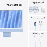  Apple iMac 24" Retina 4,5K, M4 (10C CPU, 10C GPU, 2024), 16 ГБ, 256 ГБ SSD, Нано-текстурное стекло, синий