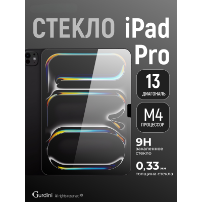 Защитное стекло для iPad Pro 13, M4|M5