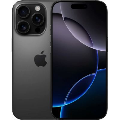 Apple iPhone 16 Pro Max, 256 ГБ, SIM, «титановый чёрный»