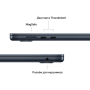 Apple MacBook Air 15 (2023), MQTM3 M2 (8-CPU/10-GPU), 1TB, 16GB, «полуночный чёрный»