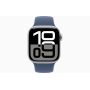 Apple Watch Series 10, GPS, 42mm, Aluminum Silver, Rubber Sport Band «Denim», S/M