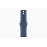 Apple Watch Series 10, GPS, 42mm, Aluminum Silver, Rubber Sport Band «Denim», S/M