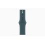 Apple Watch Series 10, GPS, 42mm, Aluminum Silver, Rubber Sport Band «Lake Green», S/M