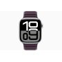 Apple Watch Series 10, GPS, 42mm, Aluminum Silver, Textile Magnetic Link «Blackberry»
