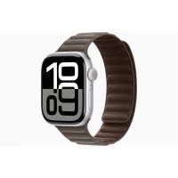 Apple Watch Series 10, GPS, 42mm, Aluminum Silver, Textile Magnetic Link «Dark Taupe»