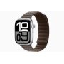 Apple Watch Series 10, GPS, 42mm, Aluminum Silver, Textile Magnetic Link «Dark Taupe»