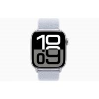 Apple Watch Series 10, GPS, 42mm, Aluminum Silver, Textile Sport Loop «Blue Cloud»