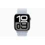 Apple Watch Series 10, GPS, 42mm, Aluminum Silver, Textile Sport Loop «Blue Cloud»