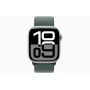 Apple Watch Series 10, GPS, 42mm, Aluminum Silver, Textile Sport Loop «Lake Green»