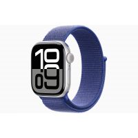 Apple Watch Series 10, GPS, 42mm, Aluminum Silver, Textile Sport Loop «Ultramarine»