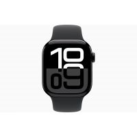 Apple Watch Series 10, GPS, 42mm, Aluminum Jet Black, Rubber Sport Band «Black», S/M