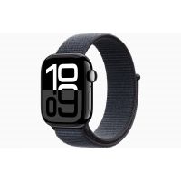 Apple Watch Series 10, GPS, 42mm, Aluminum Jet Black, Textile Sport Loop «Ink»