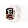 Apple Watch Series 10, GPS, 42mm, Aluminum Rose Gold, Rubber Sport Band «Light Blush», M/L
