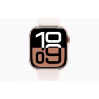 Apple Watch Series 10, GPS, 42mm, Aluminum Rose Gold, Rubber Sport Band «Light Blush», M/L