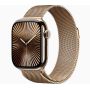 Apple Watch Series 10, GPS, 42mm, Titanium Gold, Stainless Steel Milanese Loop «Gold»