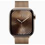 Apple Watch Series 10, GPS, 42mm, Titanium Gold, Stainless Steel Milanese Loop «Gold»