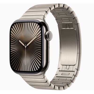 Apple Watch Series 10, GPS, 42mm, Titanium Natural, Stainless Steel Link Bracelet «Natural»