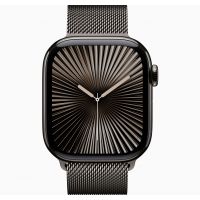 Apple Watch Series 10, GPS, 46mm, Titanium Slate, Stainless Steel Milanese Loop «Slate», M/L