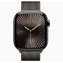 Apple Watch Series 10, GPS, 46mm, Titanium Slate, Stainless Steel Milanese Loop «Slate», M/L
