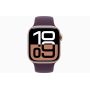 Apple Watch Series 10, GPS, 42mm, Aluminum Rose Gold, Rubber Sport Band «Plum», M/L