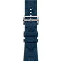 Apple Watch Hermes 12, 42mm, Silver, Kilim Single Tour Deployment, Bleu De Malte, MJMR4