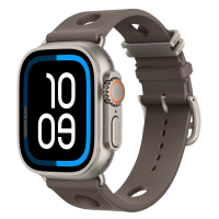 Apple Watch Hermes Ultra 4, 49mm, Natural Titanium, Scub’H Diving, Gris, MJMD4