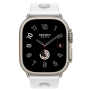 Apple Watch Hermes Ultra 4, 49mm, Natural Titanium, Scub’H Diving, Blanc
