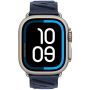 Apple Watch Hermes Ultra 4, 49mm, Natural Titanium, En Mer, Bleu Nuit, MLL14