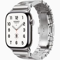 Apple Watch Hermes Series 10 42mm, MXJW3M, Silver Titanium, Grand H, Satiné, Medium