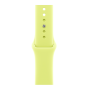 Apple Watch Series 11, 46mm, Aluminum Jet Black, Neon Yellow Sport Band - M/L