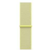 Apple Watch Series 11, 42mm, Aluminum Jet Black, Neon Yellow Textile Sport Loop
