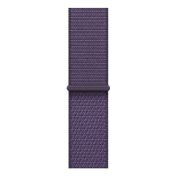 Apple Watch Series 11, 42mm, Aluminum Jet Black, Purple Fog Textile Sport Loop