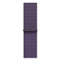 Apple Watch Series 11, 42mm, Aluminum Jet Black, Purple Fog Textile Sport Loop