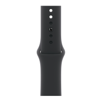 Apple Watch Series 11, 42mm, Aluminum Rose Gold, Black Sport Band - S/M