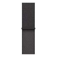 Apple Watch Series 11, 42mm, Aluminum Rose Gold, Dark Gray Textile Sport Loop