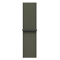 Apple Watch Series 11, 42mm, Aluminum Rose Gold, Forest Textile Sport Loop