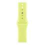 Apple Watch Series 11, 46mm, Aluminum Rose Gold, Neon Yellow Sport Band - M/L