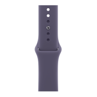 Apple Watch Series 11, 42mm, Aluminum Rose Gold, Purple Fog Sport Band - S/M